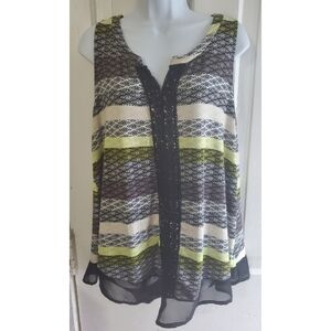 Hannah Lace Detail Sleeveless Top